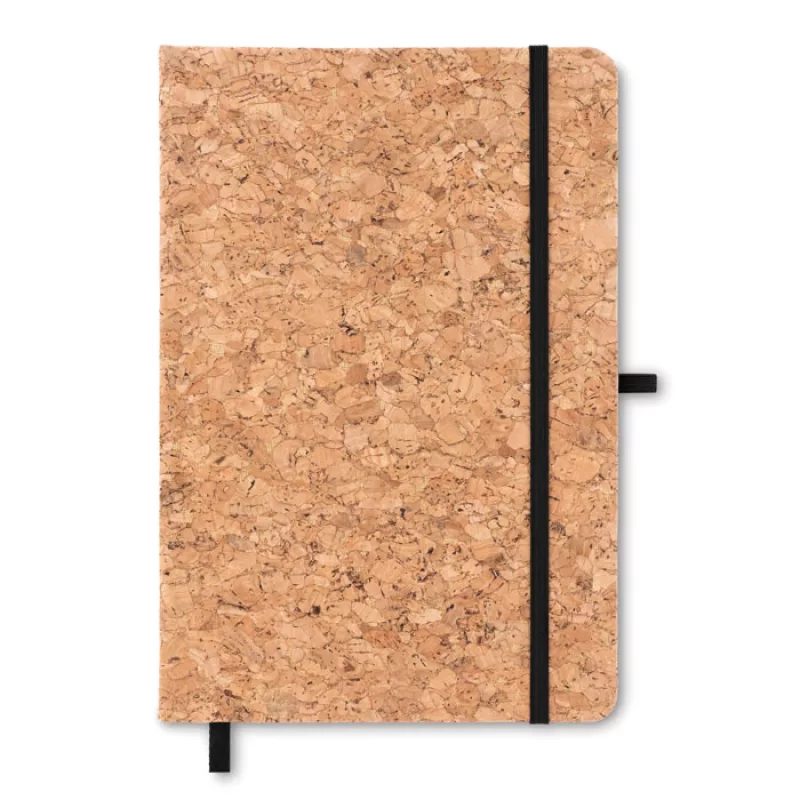 DIN A5 Notizbuch mit Kork, Schwarz