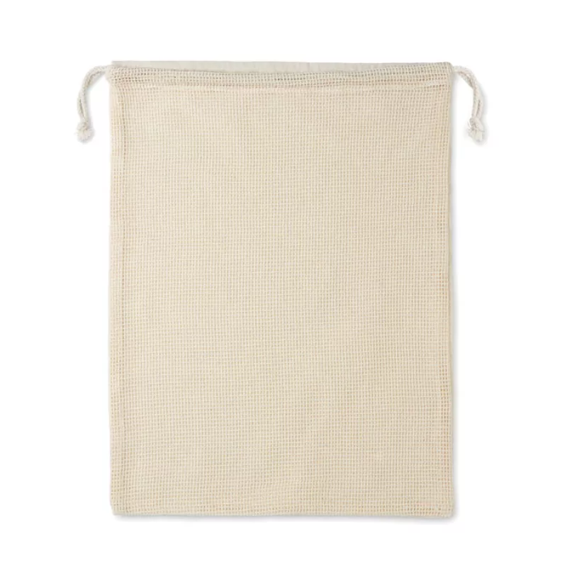 Sac réutilisable filet coton, Beige