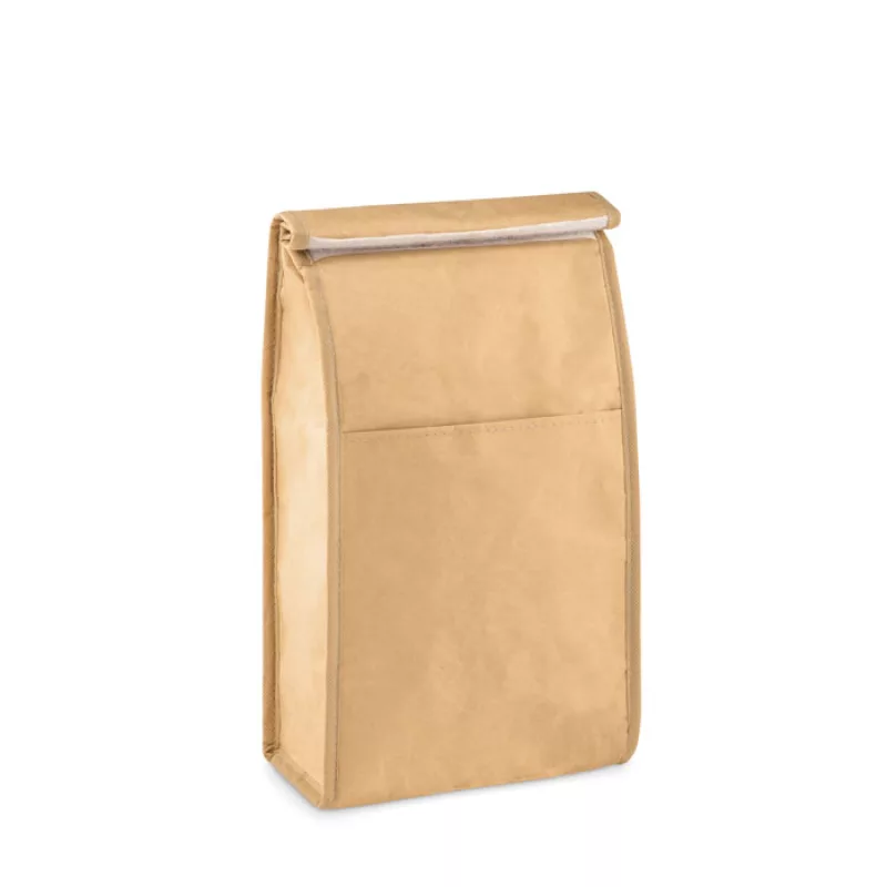 Woven paper 3L lunch bag, Beige