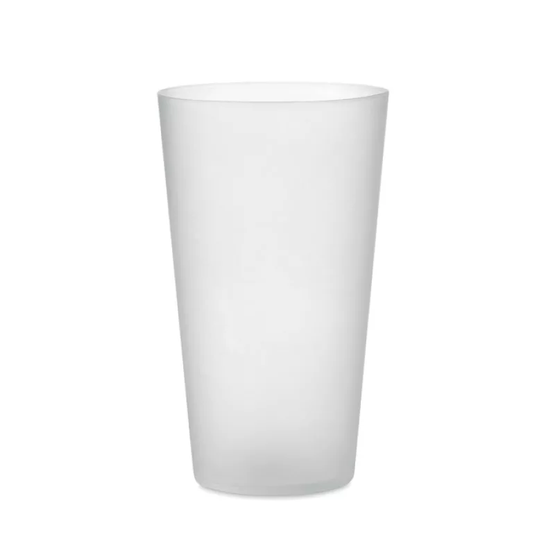 Wiederverwendbarer Becher, Transparent Weiß