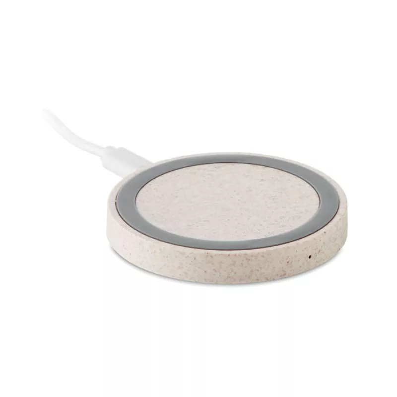 Wheat straw/ABS charger 5W, Beige