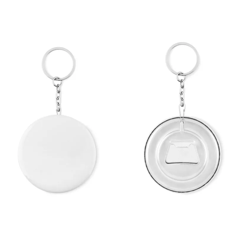 Key ring with bottle opener, Matt Silver