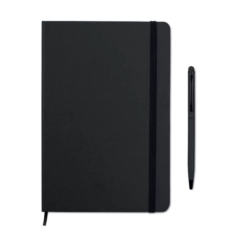 A5 notebook w/stylus 72 lined, Black